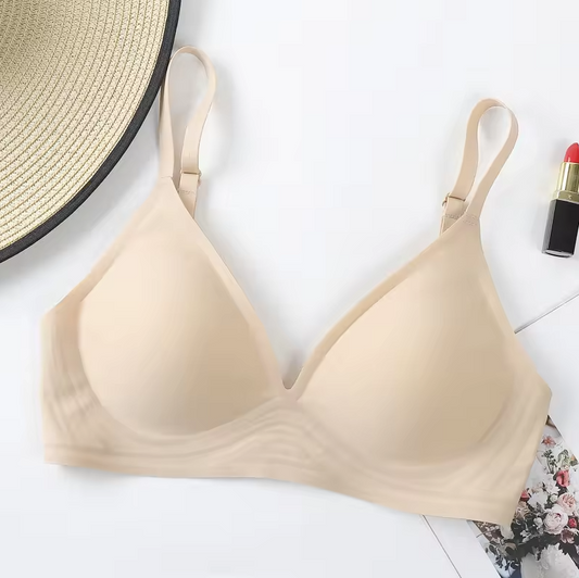 Seamless Push-Up Bra (Beige)